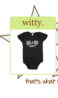 Witty onesies and shirts for kids